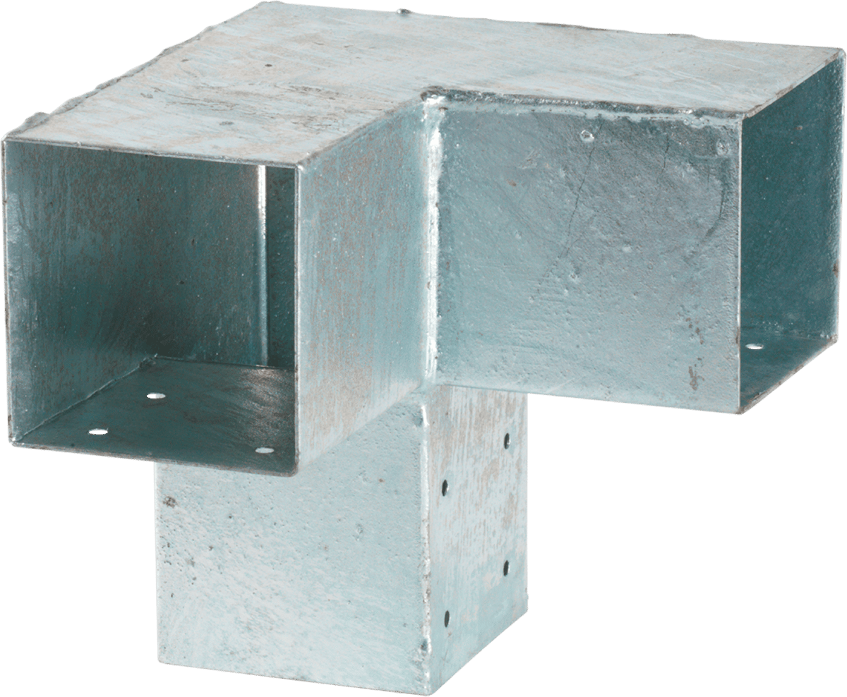 PLUS CUBIC HJØRNEBESLAG DOBBELT - VARMGALV - INKL. RUSTFRI SKRUER 17971-1 4 PLUS CUBIC HJØRNEBESLAG DOBBELT - VARMGALV - INKL. RUSTFRI SKRUER 17971-1 - Billede 2