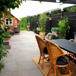 PLUS RUSTIK PLANKEHEGN SORT GRUNDMALET 180X180CM -Haveindretning Butik 2161641 1668684 3 1