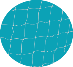 PLUS NET OG BESLAG TIL FODBOLDMÅL HVID