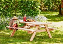 PLUS BORDBÆNKESÆT LÆRK 155X177CMX42MM -Haveindretning Butik 2161810 1886971 1