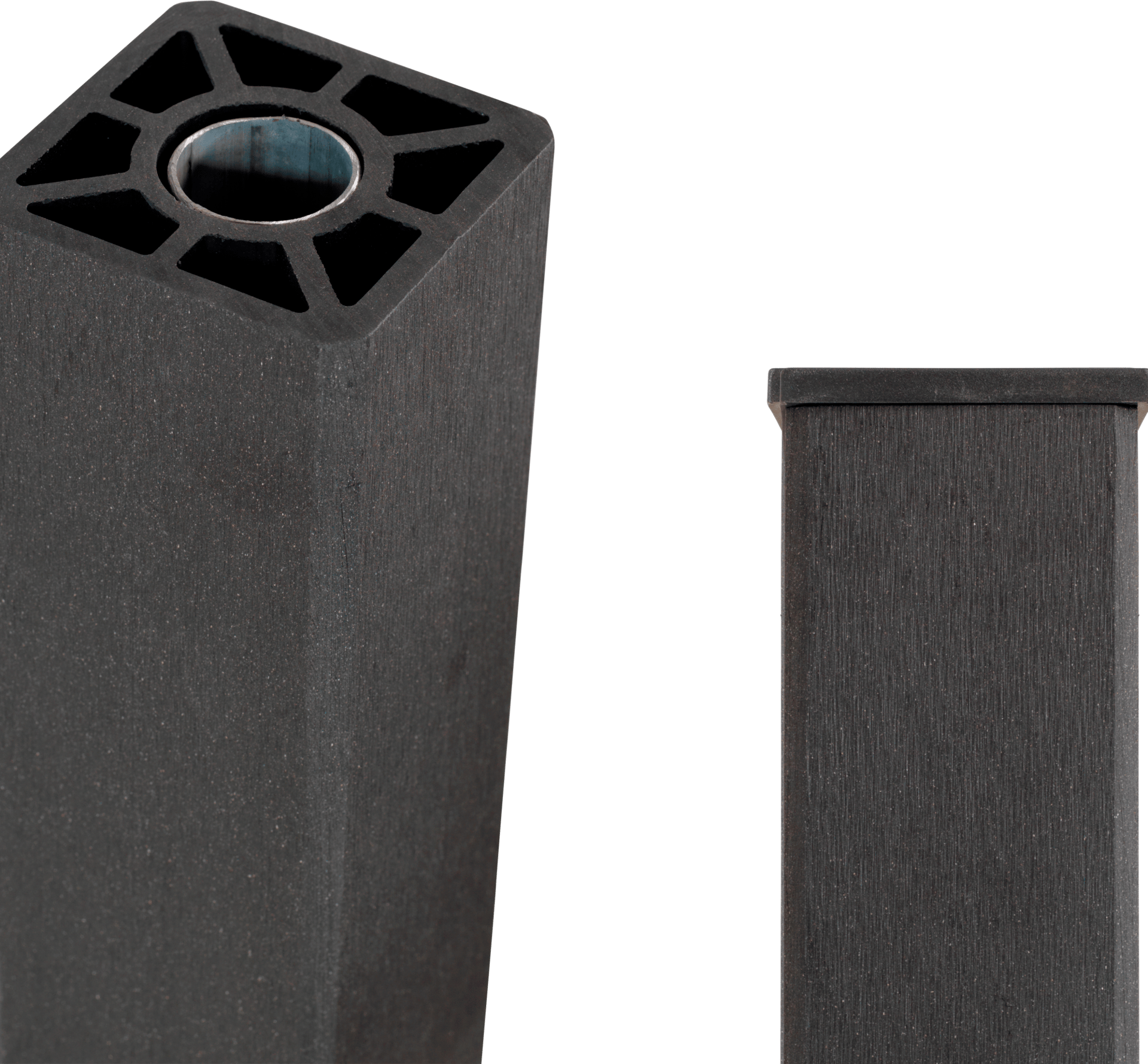 PLUS KOMPOSITSTOLPE 9X9X135CM MED STÅLKERNE 3 PLUS KOMPOSITSTOLPE 9X9X135CM MED STÅLKERNE