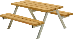 PLUS ALPHA JUNIOR BORDBÆNKESÆT LÆRK 118X57X118CM