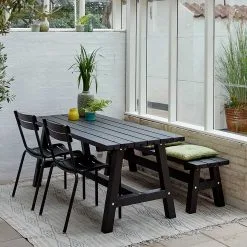 PLUS COUNTRY PLANKEBÆNK 177CM GRUNDMALET SORT -Haveindretning Butik 2161949 2033879 1