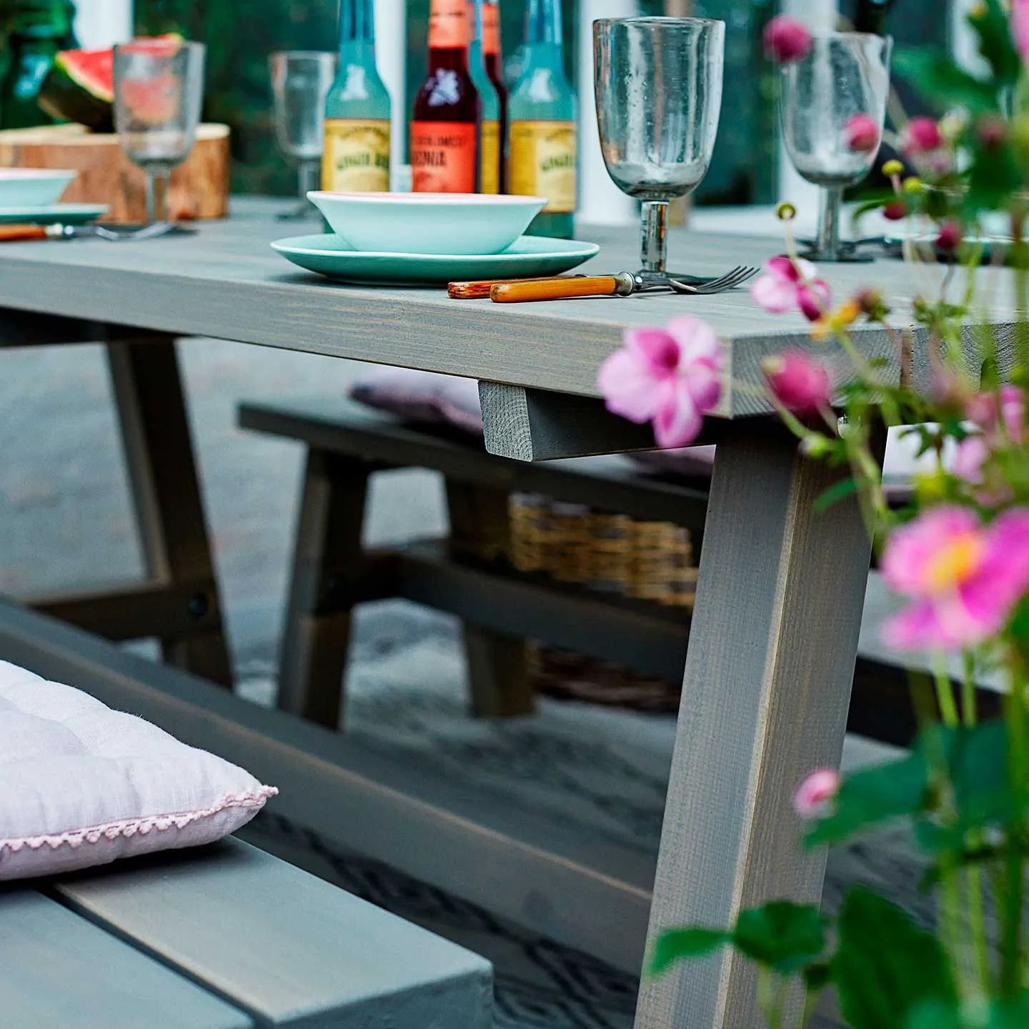 PLUS COUNTRY PLANKEBORD 177CM GRUNDMALET GRÅBRUN 5 PLUS COUNTRY PLANKEBORD 177CM GRUNDMALET GRÅBRUN - Billede 3