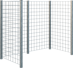 PLUS RENOVATIONSSKJUL ESPALIER VARMGALVANISERET 9X147X173,5CM