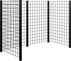 PLUS RENOVATIONSSKJUL ESPALIER SORT 99X147X193,5CM