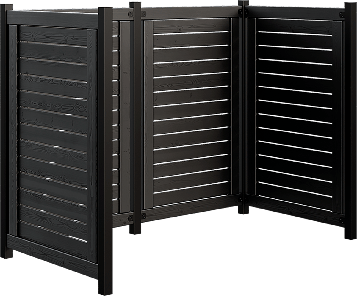 PLUS LUND RENOVATIONSSKJUL FUNGICIDBEHANDLET OG GRUNDMALET SORT 85X124X165CM 4 PLUS LUND RENOVATIONSSKJUL FUNGICIDBEHANDLET OG GRUNDMALET SORT 85X124X165CM - Billede 2