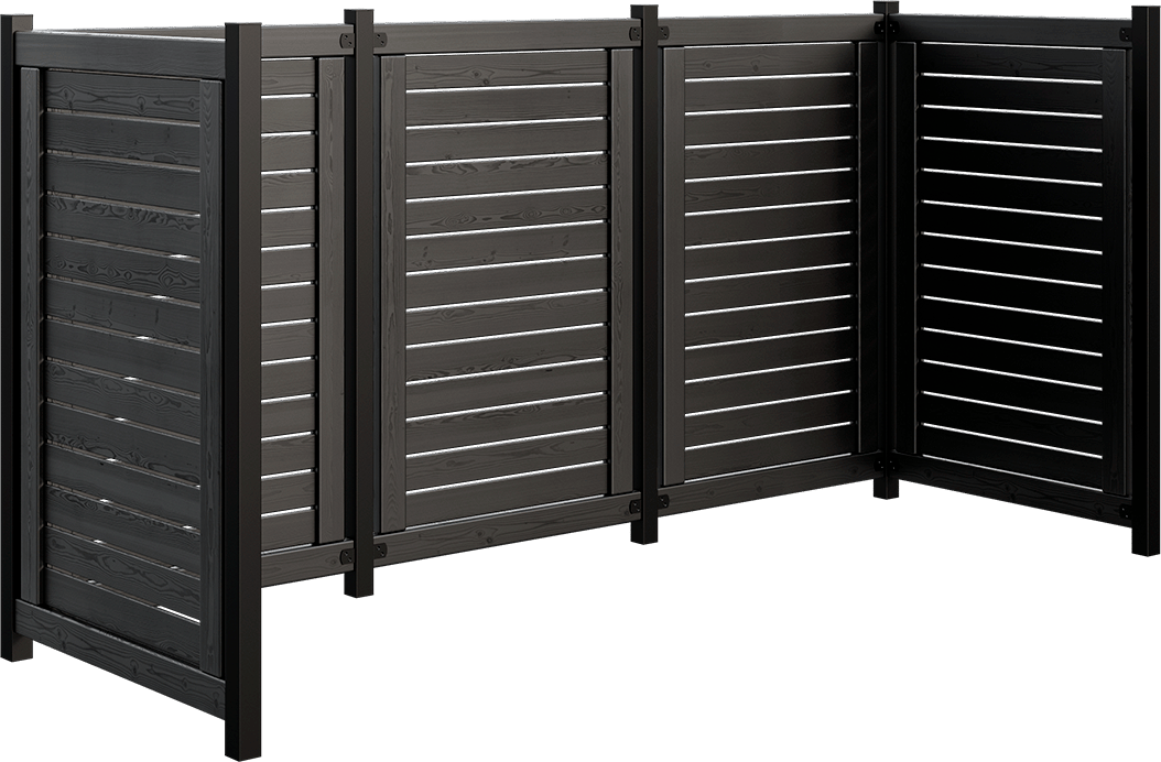 PLUS LUND RENOVATIONSSKJUL FUNGICIDBEHANDLET OG GRUNDMALET SORT 85X124X245CM 4 PLUS LUND RENOVATIONSSKJUL FUNGICIDBEHANDLET OG GRUNDMALET SORT 85X124X245CM - Billede 2