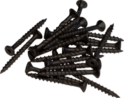 PLUS SKRUER TIL MONTERING AF BESLAG PÅ TRÆSTOLPER SORT