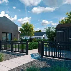 PLUS LINEA ENKELTLÅGE SORT FUNGICIDBEH. OG GRUNDMALET 100X80CM -Haveindretning Butik 2162302 2158138 2