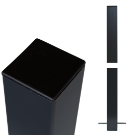 PLUS STÅLSTOLPE 8X8X186CM VARMGALV./PULVERLAKERET