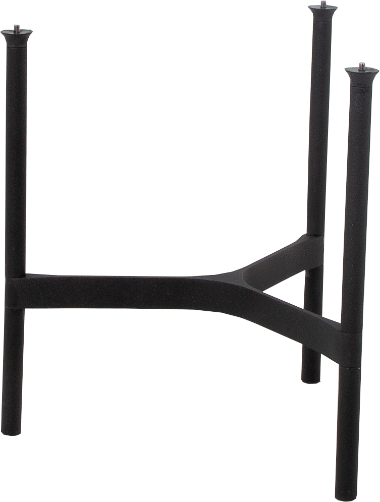 CANE-LINE TWIST SOFABORDUNDERSTEL LILLE LAVAGRÅ ALU H38CM 4 CANE-LINE TWIST SOFABORDUNDERSTEL LILLE LAVAGRÅ ALU H38CM - Billede 2