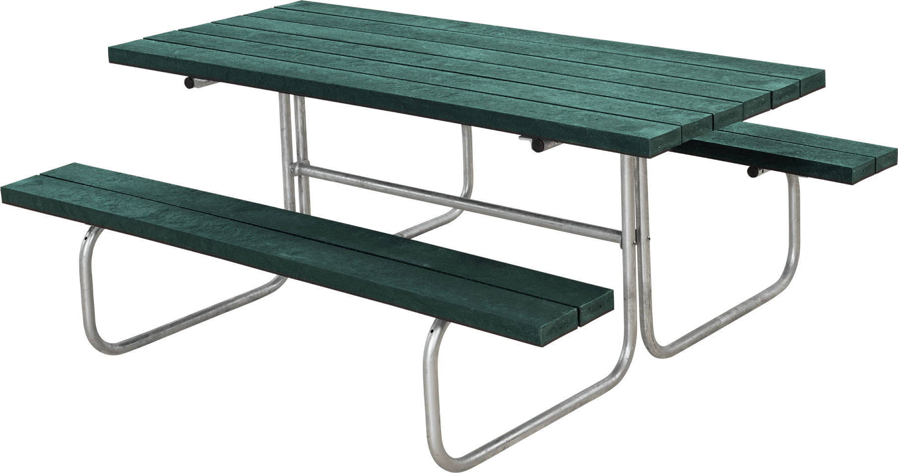 PLUS CLASSIC BORDBÆNKESÆT GRØN RETEX 155X177X73/44CM 4 PLUS CLASSIC BORDBÆNKESÆT GRØN RETEX 155X177X73/44CM - Billede 2