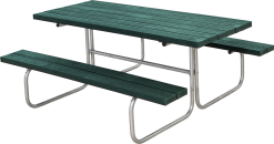 PLUS CLASSIC BORDBÆNKESÆT GRØN RETEX 155X177X73/44CM