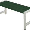 PLUS CAFE PLANKEBÆNK 127CM GRØN FUNGICIDBEHANDLET OG GRUNDMALET 38X45X127CM -Haveindretning Butik 2163140 2274965 primary