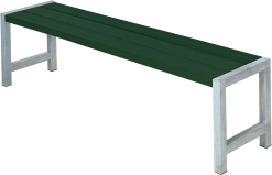 PLUS PLANKEBÆNK GRØN 176CM FUNGICIDBEHANDLET OG GRUNDMALET 38X45X176CM -Haveindretning Butik 2163143 2274969 primary 1