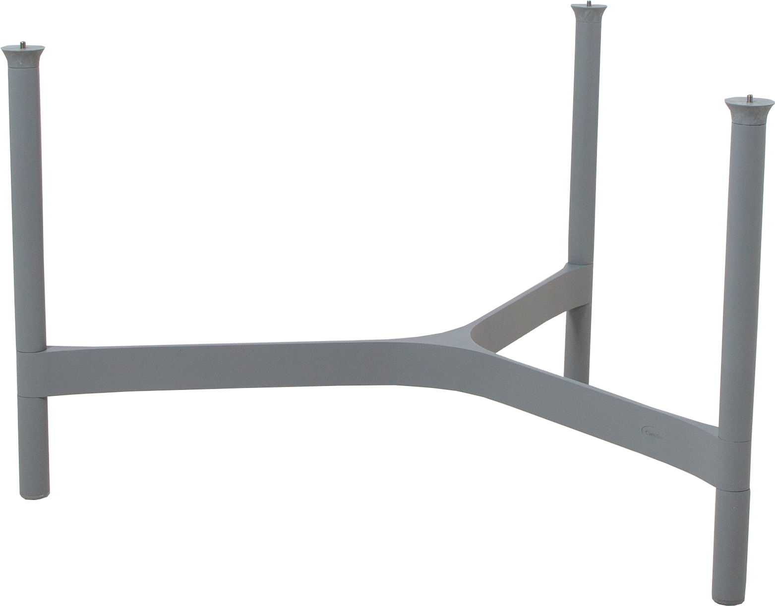 CANE-LINE TWIST SOFABORDUNDERSTEL LARGE LYSEGRÅ ALU H45CM 3 CANE-LINE TWIST SOFABORDUNDERSTEL LARGE LYSEGRÅ ALU H45CM