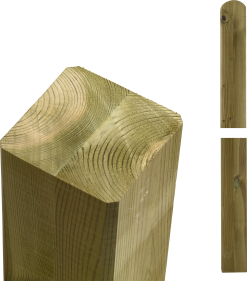 PLUS STOLPE OMLIMET 9X9X208CM TRYKIMPR.