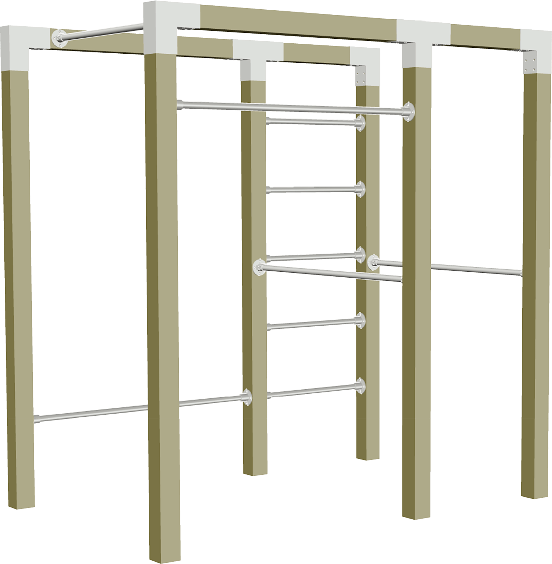 PLUS OUTDOOR FITNESS MODEL 2 TRYKIMPRÆGNERET 138X220X210CM 4 PLUS OUTDOOR FITNESS MODEL 2 TRYKIMPRÆGNERET 138X220X210CM - Billede 2