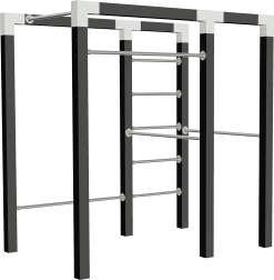 PLUS OUTDOOR FITNESS MODEL 2 GRUNDMALET SORT 138X220X210CM