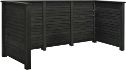 PLUS RENOVATIONSSKJUL PLANK SORT MED TRÆSTOLPER TIL NEDGRAVNING 97X108X294CMT -Haveindretning Butik 2163302 2275058 PLUS RENOVATIONSSKJUL PLANK 1