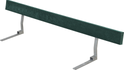 PLUS GRØNT RYGLÆN 177CM TIL BORDBÆNKSÆT RETEX 5,2X36X177CM