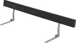 PLUS SORT RYGLÆN 177CM TIL BORDBÆNKSÆT RETEX 5,2X36X177CM