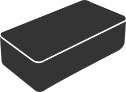 CANE-LINE COVER 6 SOFAGRUPPER SORT POLYESTER 260X215X75CM