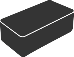 CANE-LINE COVER 2 SPISEBORDE SORT POLYESTERSTOF 218X85X35CM