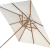 SKAGERAK ATLANTIS PARASOL 3,3X3,3M MERANTI STOK MED NATUR DUG Ø4,8X277CM -Haveindretning Butik 2164069 9066522 SKAGERAK ATLANTIS PARASOL
