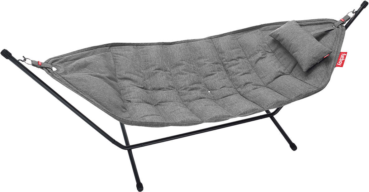 FATBOY HEADDEMOCK SUPERB HÆNGEKØJE INKL STATIV / PUDE ROCK GREY 5 FATBOY HEADDEMOCK SUPERB HÆNGEKØJE INKL STATIV / PUDE ROCK GREY - Billede 3