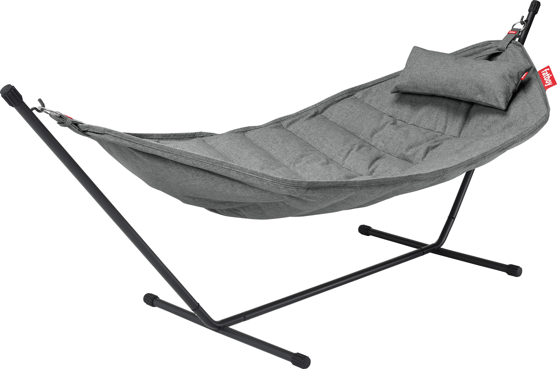 FATBOY HEADDEMOCK SUPERB HÆNGEKØJE INKL STATIV / PUDE ROCK GREY 4 FATBOY HEADDEMOCK SUPERB HÆNGEKØJE INKL STATIV / PUDE ROCK GREY - Billede 2