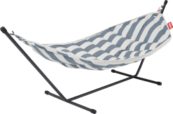 FATBOY HEADDEMOCK SUPERB HÆNGEKØJE INKL STATIV STRIPE OCEAN BLUE