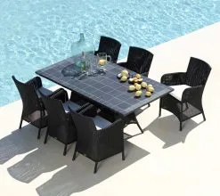 CANE-LINE HAMPSTED STOL MED ARMLÆN SORT FLET EJ STABELBAR -Haveindretning Butik 2164815 9087123 CANE LINE HAMPSTED STOL 2