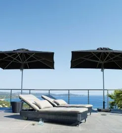 CANE-LINE PRESLEY SOLVOGN MED HJUL GRAFIT FLET 202X62CM EKSKL. HYNDE -Haveindretning Butik 2164824 9095253 CANE LINE PRESLEY SOLVOGN 2