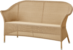 CANE-LINE LANSING SOFA NATUR FLET 145X65X85CM
