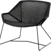 CANE-LINE BREEZE LOUNGESTOL SORT FLET 87X72X73CM SÆDEHØJDE 38CM -Haveindretning Butik 2164842 9103013 CANE LINE BREEZE LOUNGESTOL