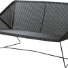 CANE-LINE BREEZE LOUNGESOFA 2-PERS SORT FLET 154X76X78CM SÆDEHØJDE 38CM -Haveindretning Butik 2164887 9116557 CANE LINE BREEZE LOUNGESOFA