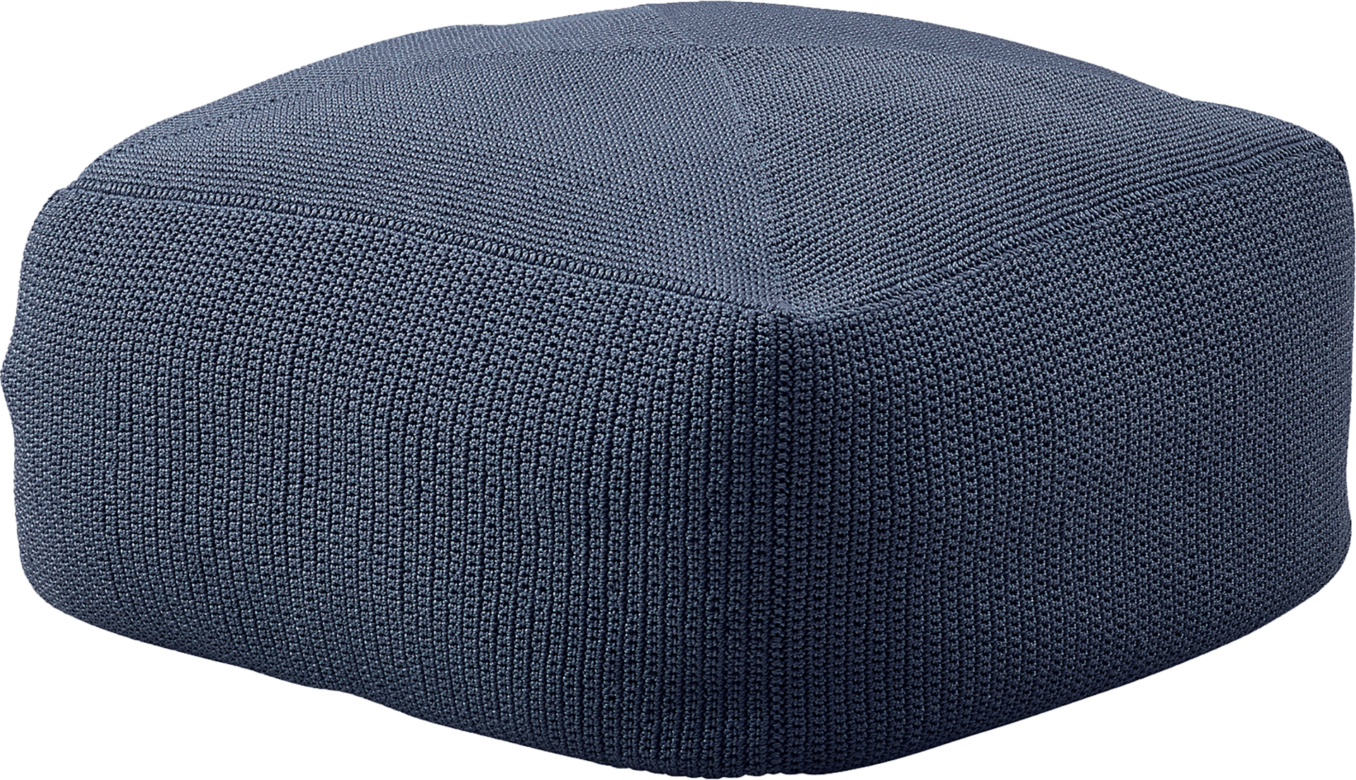 CANE-LINE DIVINE 55X55CM PUFF/FODSKAMMEL MIDNATSBLÅ SELECTED PP STOF 3 CANE-LINE DIVINE 55X55CM PUFF/FODSKAMMEL MIDNATSBLÅ SELECTED PP STOF