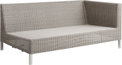 CANE-LINE CONNECT MODULSOFA 2-PERS VENSTRE TAUPE FLET 148X64X84CM
