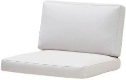 CANE-LINE CONNECT HYNDESÆT HVID SUNBRELLA ENKELT (DER SKAL BRUGES 2 SÆT TIL EN 2 PERS)