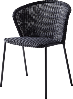 CANE-LINE LEAN STOL U/ARMLÆN SORT FLET STABELBAR -Haveindretning Butik 2164917 9120844 CANE LINE LEAN STOL UARM SORT FLET STABELBAR 1