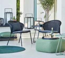 CANE-LINE LEAN LOUNGESTOL SORT FLET -Haveindretning Butik 2165045 9125704 CANE LINE LEAN LOUUNGESTOL 2