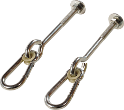 PLUS GYNGESTATIV INKL.2 GRØNNE GYNGESÆDER VARMGALV./PULVERLAK. SORT 9X212X247CM -Haveindretning Butik 2165141 2159164 1 1