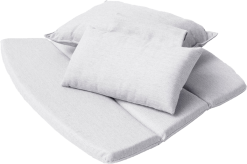 CANE-LINE BREEZE HYNDESÆT TIL HIGHBACK SÆDE RYG NAKKE LYSEGRÅ SUNBRELLA NATTE