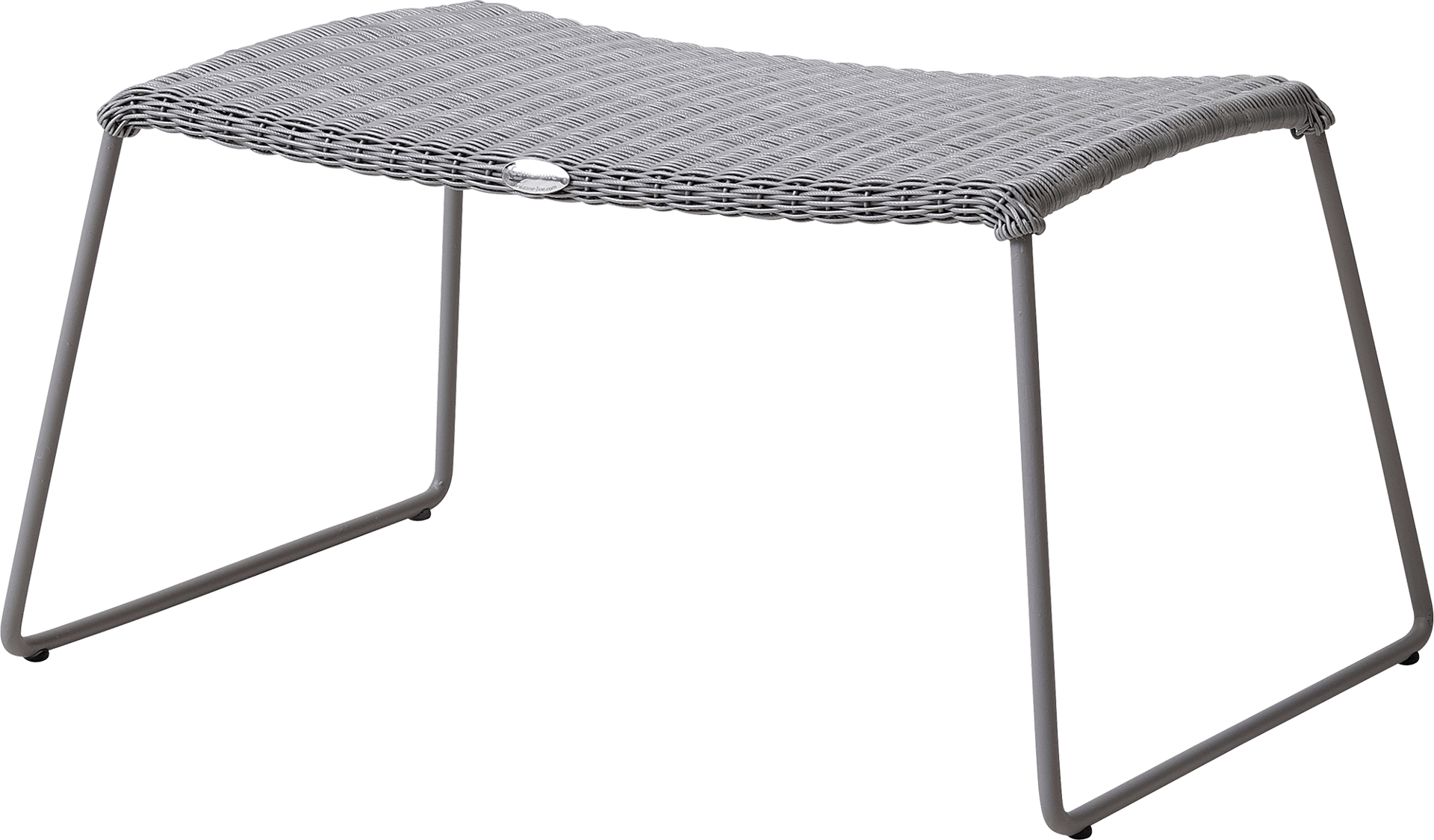 CANE-LINE BREEZE FODSKAMMEL LYSEGRÅ FLET 72X36X36CM 4 CANE-LINE BREEZE FODSKAMMEL LYSEGRÅ FLET 72X36X36CM - Billede 2