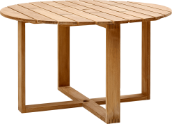 CANE-LINE ENDLESS SPISEBORD Ø130X74CM TEAK