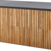 CANE-LINE COMBINE HYNDEBOKS STOR TEAK MED LAVAGRÅ ALUMINIUM 180X90X77CM -Haveindretning Butik 2165256 9131339 CANE LINE COMBINE HYNDEBOKS