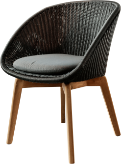 CANE-LINE PEACOCK SÆDEHYNDE TIL SPISESTOL GRÅ SUNBRELLA NATTE 40X43X4CM -Haveindretning Butik 2165278 9131418 CANE LINE PEACOCK S25C32586DEHYNDE25202