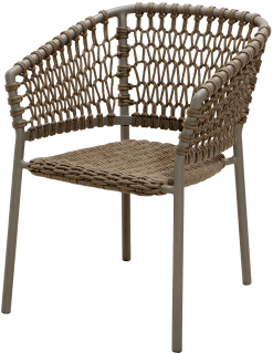 CANE-LINE OCEAN STOL TAUPE SOFT ROPE STABELBAR